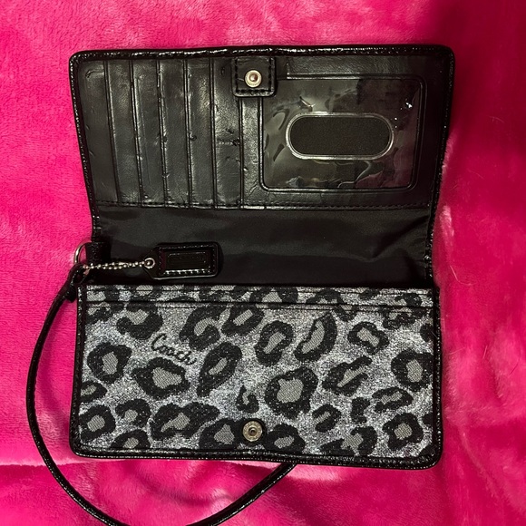 Coach Madison Ocelot Black and Gray Leopard Satchel and Wallet - Picture 14 of 16
